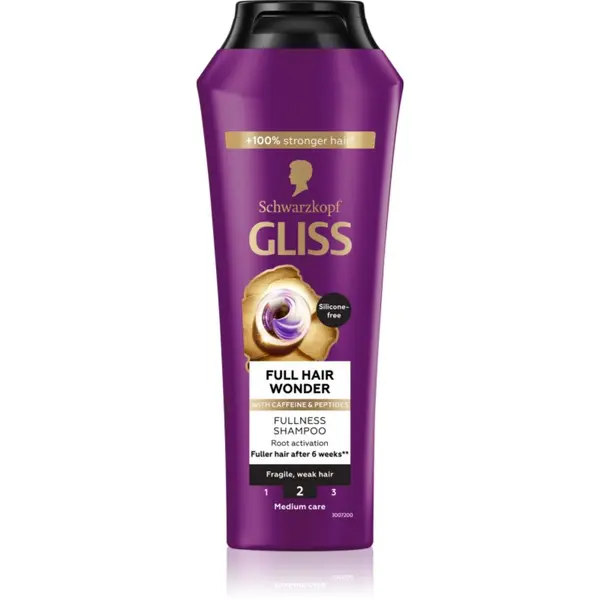 Schwarzkopf Schwarzkopf Gliss Full Hair Wonder регенериращ шампоан за изтощена коса 250 мл.