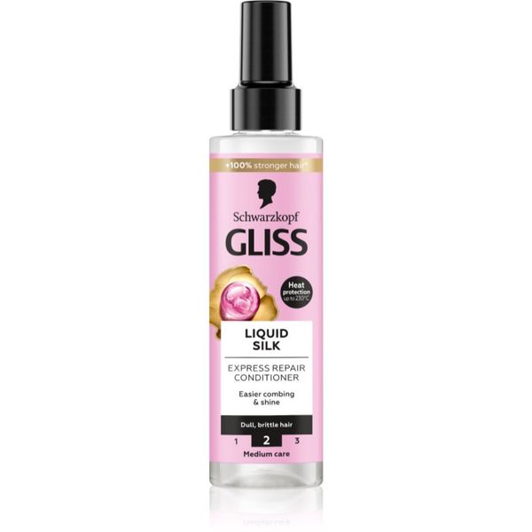 Schwarzkopf Schwarzkopf Gliss Liquid Silk балсам без отмиване за подсилване и блясък на косата 200 мл.