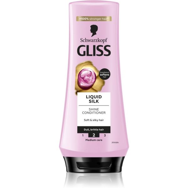 Schwarzkopf Schwarzkopf Gliss Liquid Silk регенериращ балсам за подсилване и блясък на косата 200 мл.