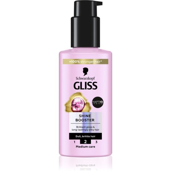 Schwarzkopf Schwarzkopf Gliss Liquid Silk серум без отмиване за подсилване и блясък на косата Shine Booster 100 мл.