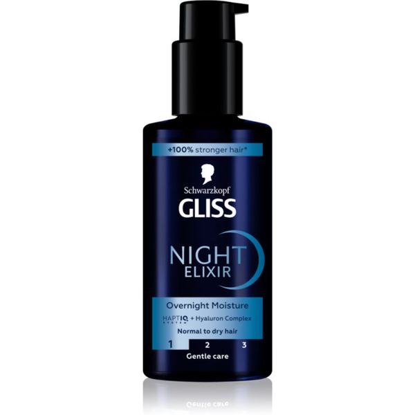 Schwarzkopf Schwarzkopf Gliss Night Elixir еликсир без отмиване за суха коса 100 мл.