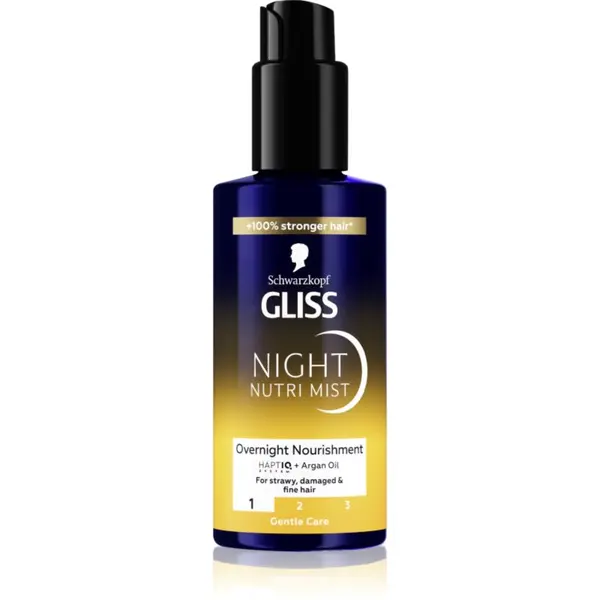 Schwarzkopf Schwarzkopf Gliss Oil Nutritive спрей за коса за нощ Night Nutri Mist 100 мл.