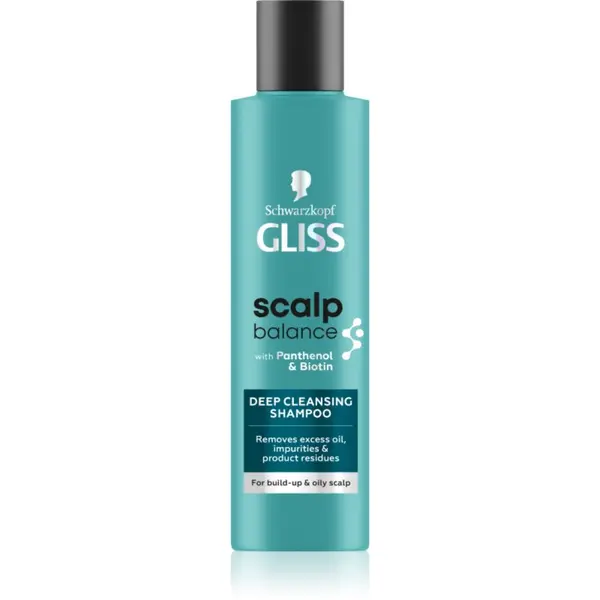 Schwarzkopf Schwarzkopf Gliss Scalp Balance дълбоко почистващ шампоан за мазен скалп 200 мл.