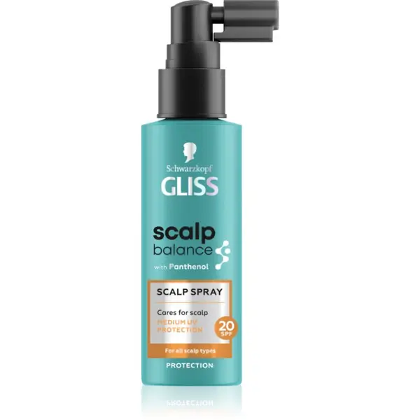 Schwarzkopf Schwarzkopf Gliss Scalp Balance защитен спрей срещу слънчеви лъчи за скалпа SPF 20 100 мл.
