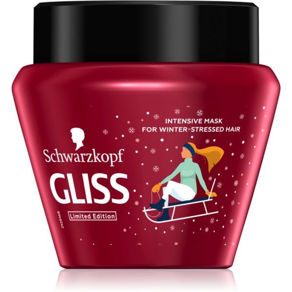 Schwarzkopf Schwarzkopf Gliss Winter Repair интензивна регенерираща маска за суха коса, изтощена коса 300 мл.