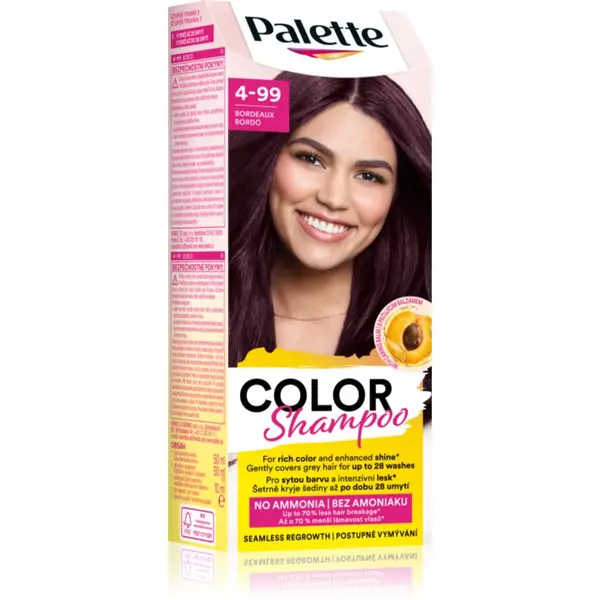 Schwarzkopf Schwarzkopf Palette Color Shampoo тониращ шампоан цвят 4-99 Bordeaux 50 мл.