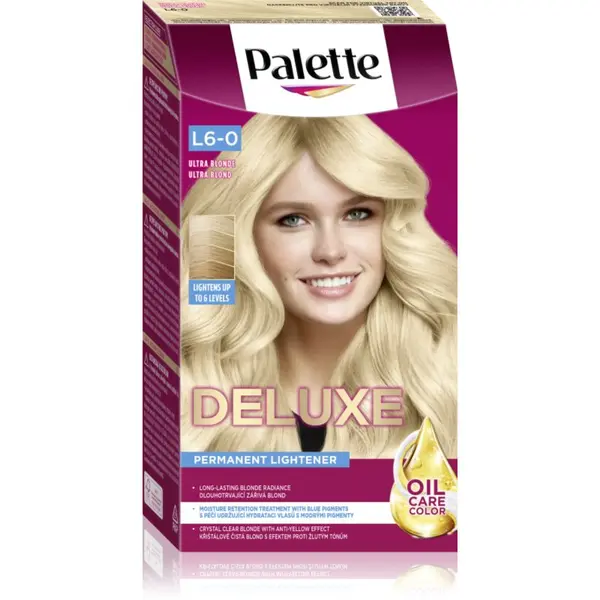 Schwarzkopf Schwarzkopf Palette Deluxe обезцветител за изсветляване на косата цвят L6-0 Ultra Blonde 1 бр.