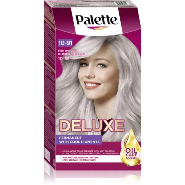 Schwarzkopf Schwarzkopf Palette Deluxe перманентната боя за коса цвят 10-91 (10-55) Dusty Cool Blonde 1 бр.