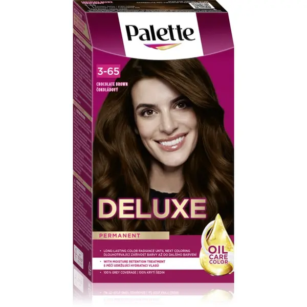 Schwarzkopf Schwarzkopf Palette Deluxe перманентната боя за коса цвят 3-65 Chocolate Brown 1 бр.