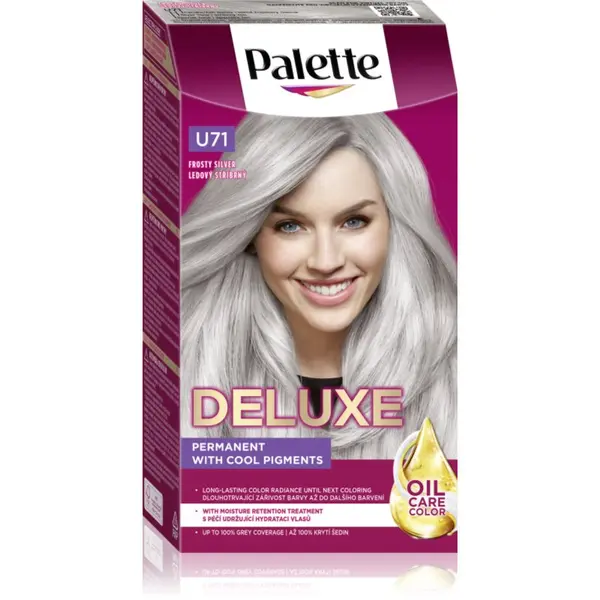 Schwarzkopf Schwarzkopf Palette Deluxe перманентната боя за коса цвят U71 Frosty Silver 1 бр.