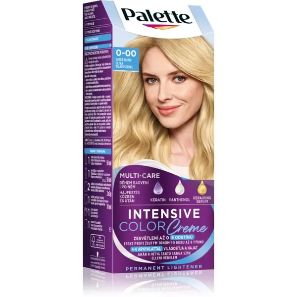 Schwarzkopf Schwarzkopf Palette Intensive Color Creme перманентната боя за коса цвят 0-00 E20 Super Blond 1 бр.