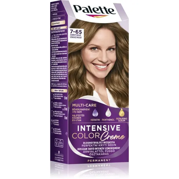 Schwarzkopf Schwarzkopf Palette Intensive Color Creme перманентната боя за коса цвят 7-65 (LG5) Sparkling Nougat 1 бр.