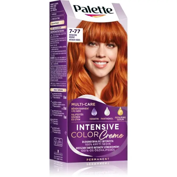 Schwarzkopf Schwarzkopf Palette Intensive Color Creme перманентната боя за коса цвят 7-77 Intensive Copper 1 бр.