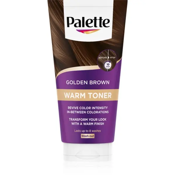 Schwarzkopf Schwarzkopf Palette Warm Toner маска за топли нюанси на кестенява коса цвят Golden Brown 150 мл.