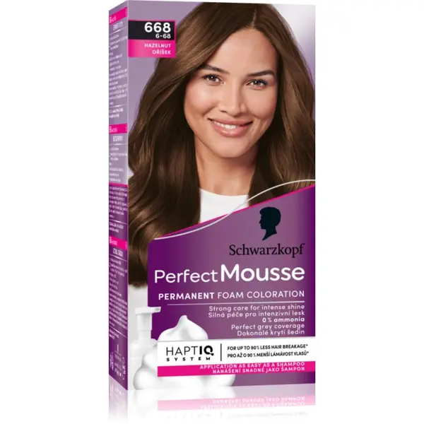 Schwarzkopf Schwarzkopf Perfect Mousse перманентната боя за коса цвят 668 Hazelnut 1 бр.