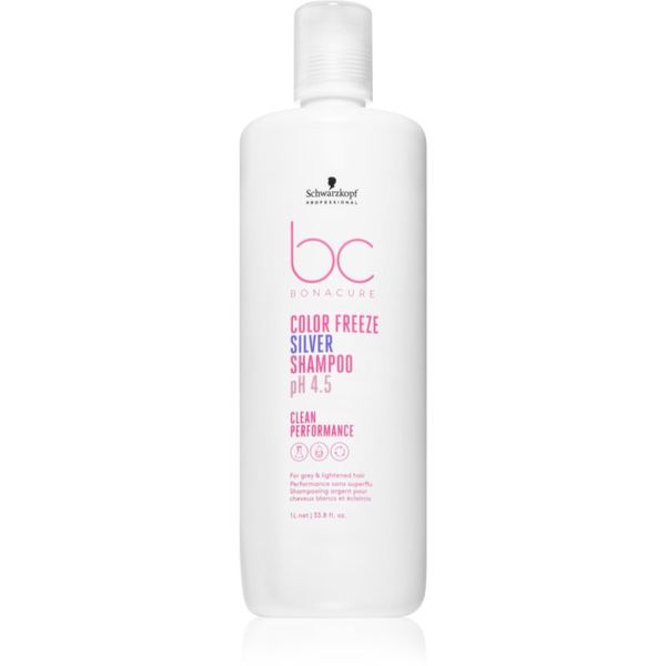 Schwarzkopf Professional Schwarzkopf Professional BC Bonacure Color Freeze Silver сребърен шампоан за блонд коса и коса с кичури 1000 мл.
