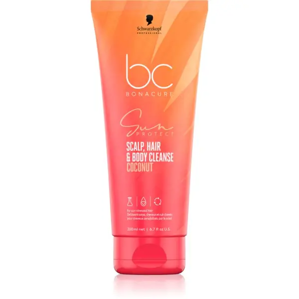 Schwarzkopf Professional Schwarzkopf Professional BC Bonacure Sun Protect Scalp, Hair & Body Cleanse душ гел 2 в 1 200 мл.