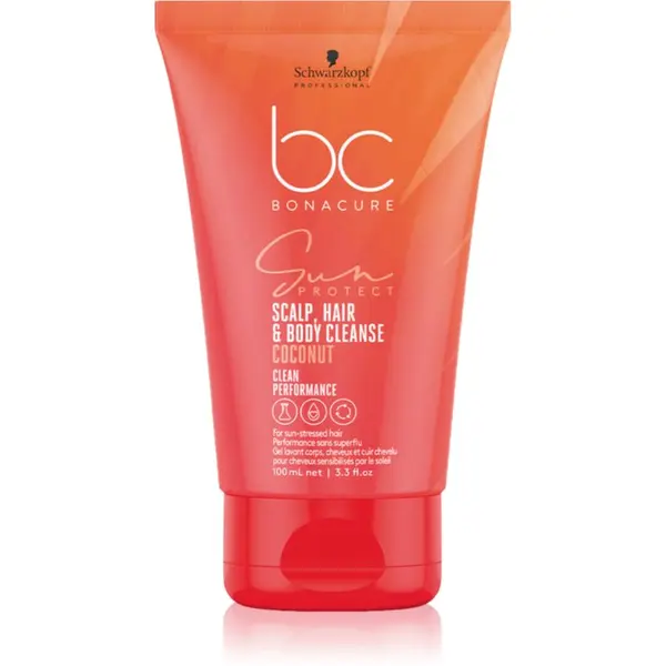 Schwarzkopf Professional Schwarzkopf Professional BC Bonacure Sun Protect Scalp, Hair & Body Cleanse шампоан за коса и тяло 100 мл.