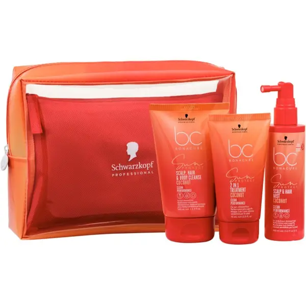 Schwarzkopf Professional Schwarzkopf Professional BC Bonacure Sun Protect Sun Bag комплект за пътуване за изтощена от слънце коса 1 бр.