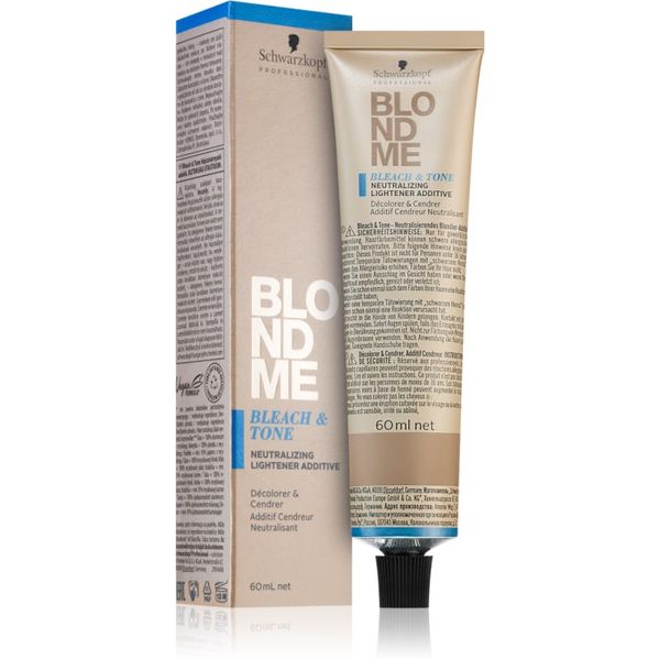 Schwarzkopf Professional Schwarzkopf Professional Blondme Bleach & Tone изсветляваща и тонираща добавка цвят Ash 60 мл.