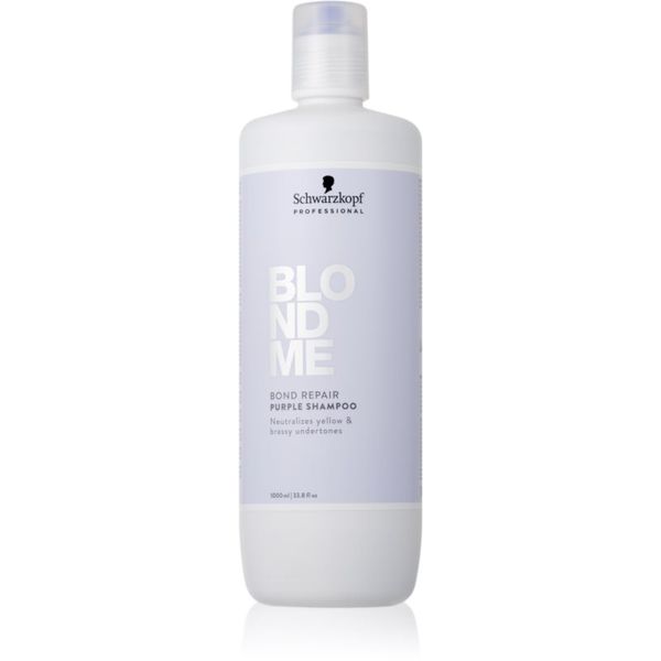 Schwarzkopf Professional Schwarzkopf Professional Blondme Bond Repair Purple Shampoo лилав шампоан за руса коса 1000 мл.
