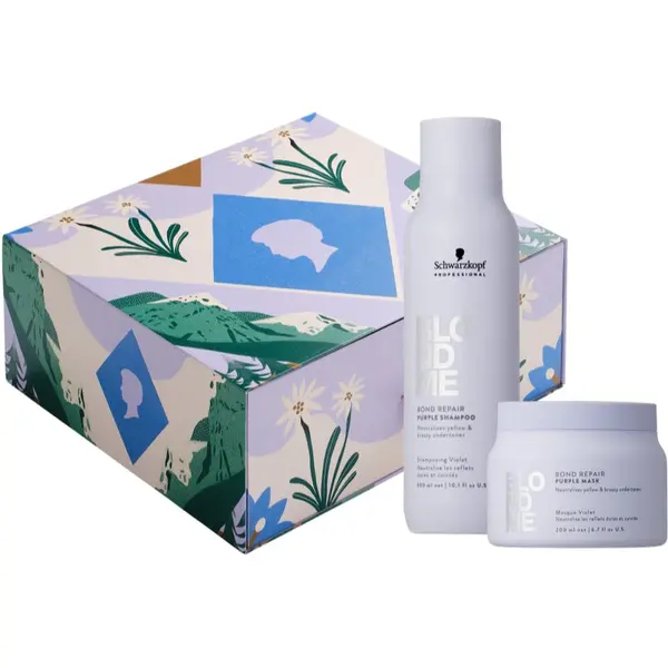 Schwarzkopf Professional Schwarzkopf Professional Blondme Purple Gift Set подаръчен комплект за руса коса
