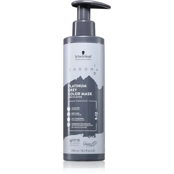 Schwarzkopf Professional Schwarzkopf Professional Chroma ID Color Mask Интензивна възстановяваща цветна маска За коса цвят 9-12 Platinum Grey 300 мл.