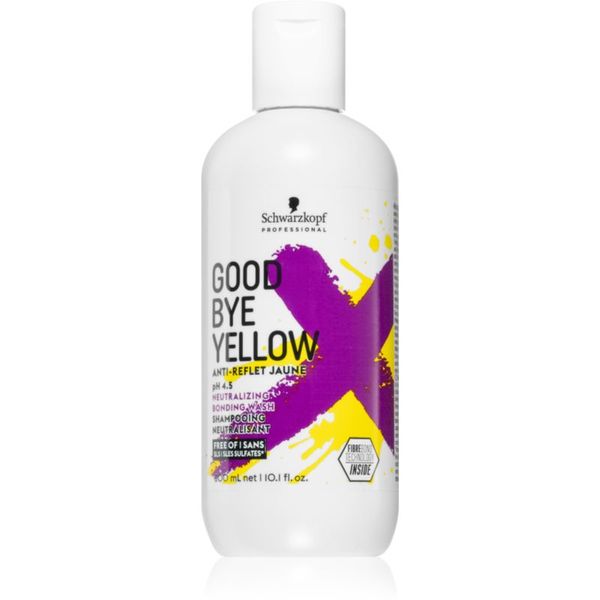 Schwarzkopf Professional Schwarzkopf Professional Goodbye  Yellow шампоан, неутрализиращ жълтите нюанси за боядисана коса и коса с кичури 300 мл.