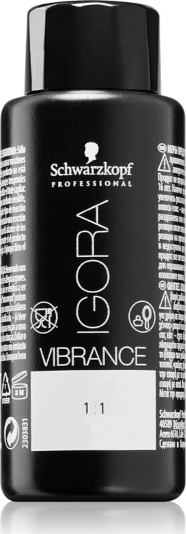 Schwarzkopf Professional Schwarzkopf Professional IGORA Vibrance полуперманентна тонираща боя за коса цвят Clear 0-00 60 мл.
