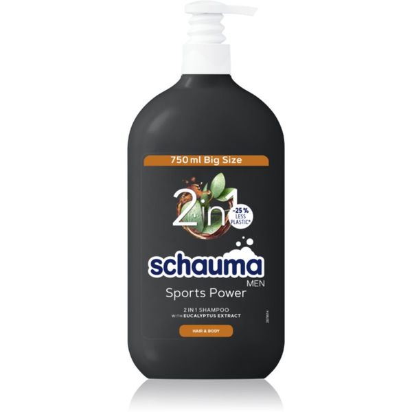 Schwarzkopf Schwarzkopf Schauma MEN душ гел и шампоан 2 в 1 за мъже Sports Power 750 мл.