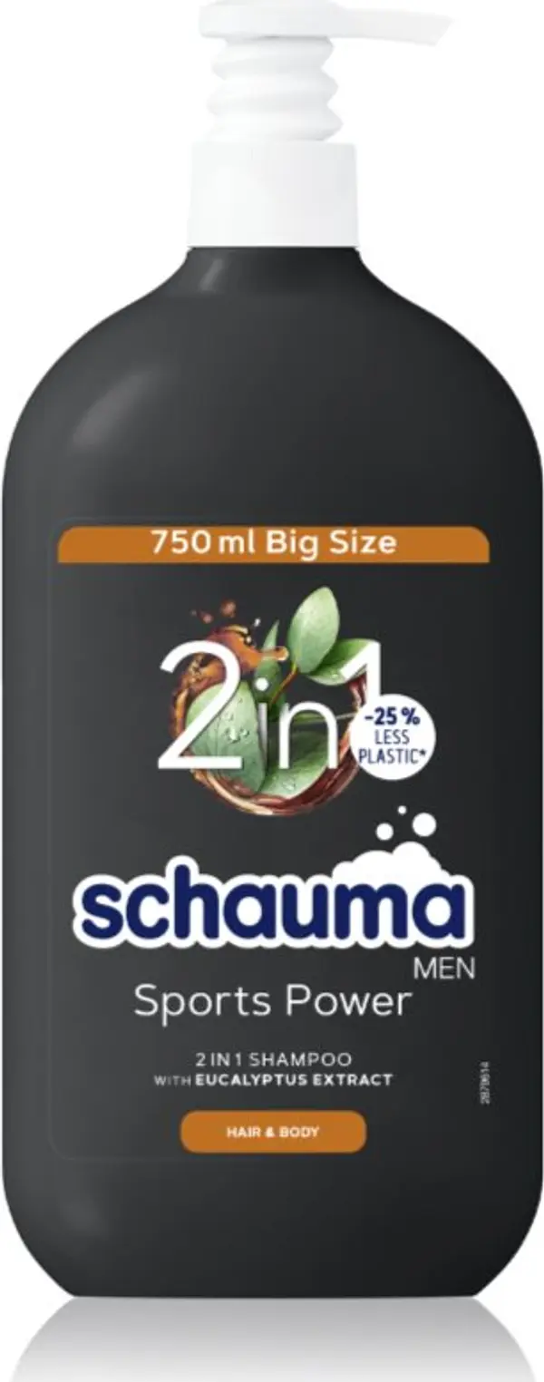 Schwarzkopf Schwarzkopf Schauma MEN душ гел и шампоан 2 в 1 за мъже Sports Power 750 мл.