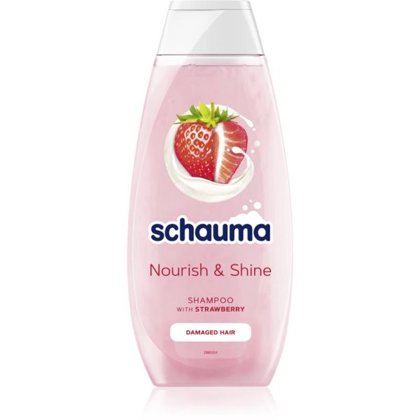 Schwarzkopf Schwarzkopf Schauma Nourish & Shine подсилващ шампоан за увредена коса с аромат на ягоди 400 мл.