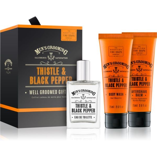 Scottish Fine Soaps Scottish Fine Soaps Men’s Grooming Thistle & Black Pepper подаръчен комплект за мъже