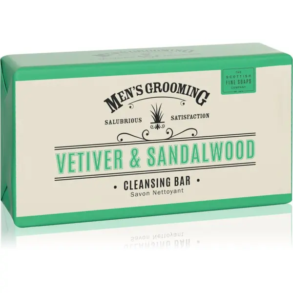 Scottish Fine Soaps Scottish Fine Soaps Men’s Grooming Vetiver & Sandalwood почистващ твърд сапун за мъже 220 гр.