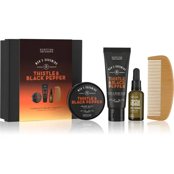 Scottish Fine Soaps Scottish Fine Soaps Thistle & Black Pepper подаръчен комплект за мъже