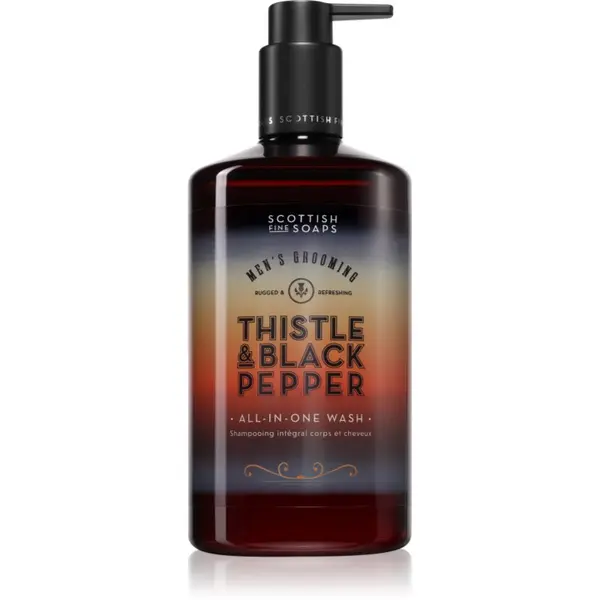 Scottish Fine Soaps Scottish Fine Soaps Thistle & Black Pepper сапун за лице, тяло и коса 500 мл.