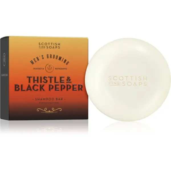 Scottish Fine Soaps Scottish Fine Soaps Thistle & Black Pepper Твърд шампоан за мъже 100 гр.