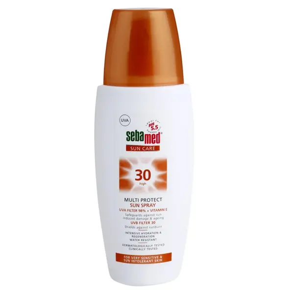 Sebamed Sebamed Sun Care Multi Protect Sun Spray слънцезащитен спрей за чувствителна кожа SPF 30 150 мл.