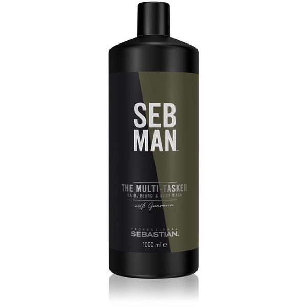 Sebastian Professional Sebastian Professional SEB MAN The Multi-tasker шампоан за коса, брада и тяло 1000 мл.