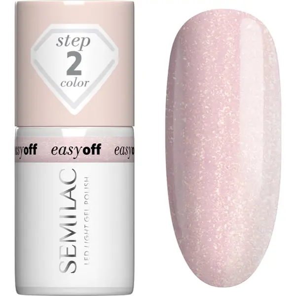 Semilac Semilac Easy Off Step 2 гел лак за нокти с използване на UV/LED лампа цвят Glazed Milk 7 мл.