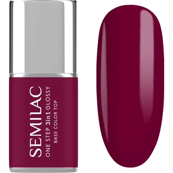 Semilac Semilac One Step 3in1 Glossy гел лак за нокти цвят 775 Plum Wine 7 мл.