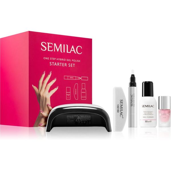 Semilac Semilac One Step Hybrid Starter Set комплект за перфектен маникюр