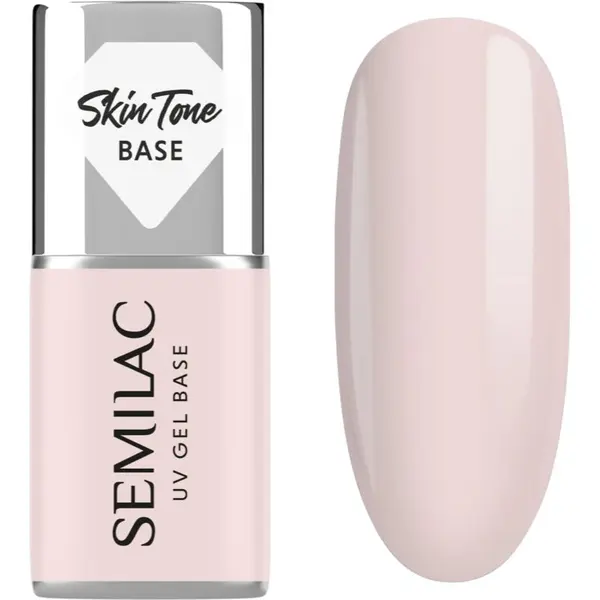 Semilac Semilac UV Gel Base Skin Tone Base основен лак за нокти с гел цвят Écru 7 мл.