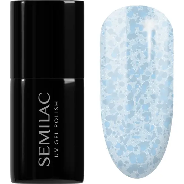 Semilac Semilac UV Hybrid Crushed_ICE гел лак за нокти с използване на UV/LED лампа цвят 493 Bubble Gum 7 мл.