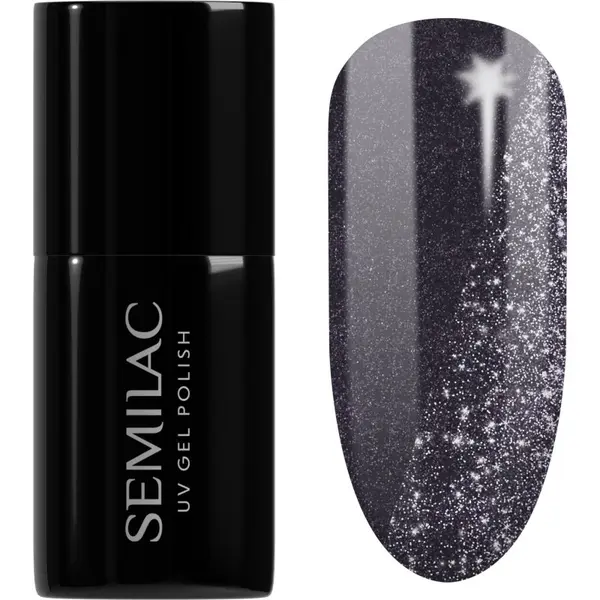Semilac Semilac UV Hybrid Day and Night гел лак за нокти с използване на UV/LED лампа цвят 399 Dark & Spark 7 мл.