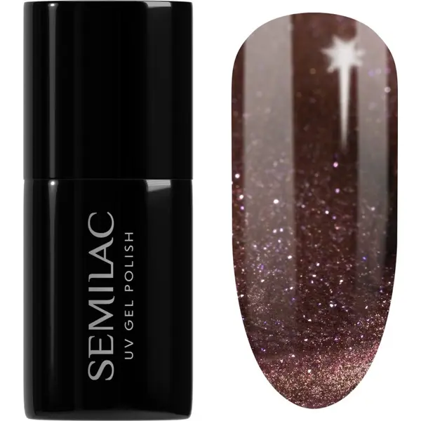 Semilac Semilac UV Hybrid Galaxy Flash гел лак за нокти с използване на UV/LED лампа цвят 823 Meta Rose 7 мл.