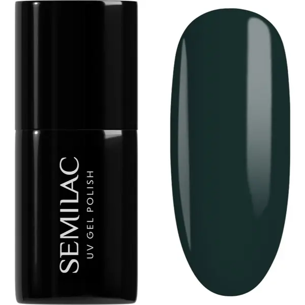 Semilac Semilac UV Hybrid Into Her Tenderness гел лак за нокти цвят 422 Deep Forest Green 7 мл.