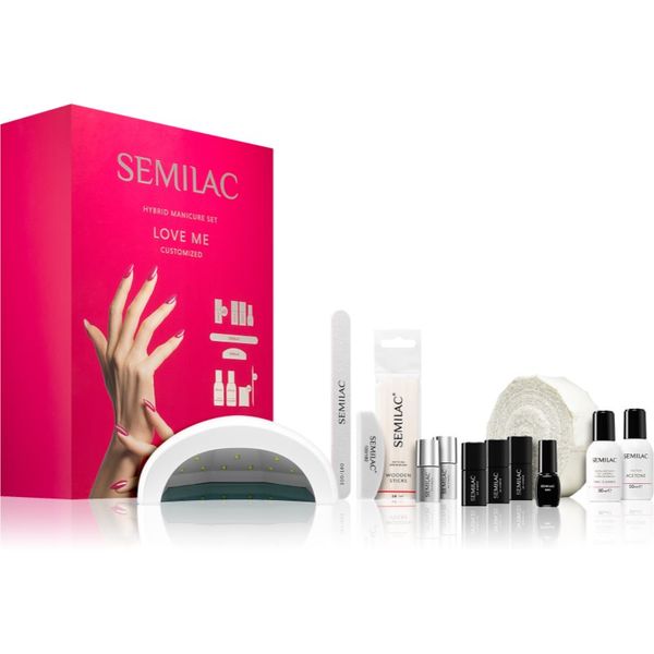 Semilac Semilac UV Hybrid Love Me комплект за перфектен маникюр