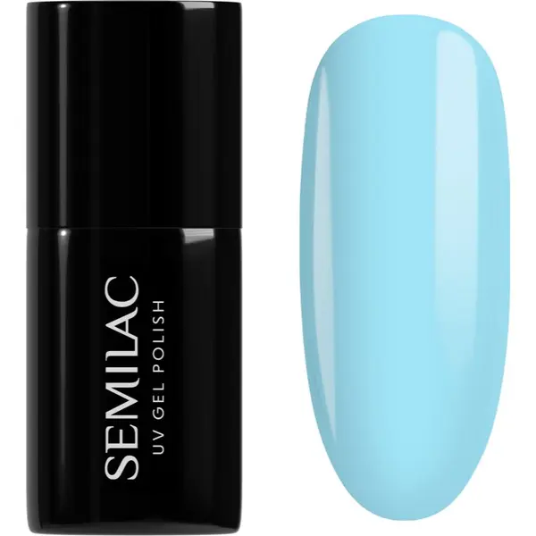 Semilac Semilac UV Hybrid One Touch Pastels гел лак за нокти цвят 974 Bubbly Blue 7 мл.