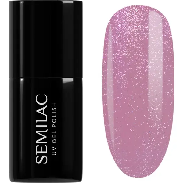 Semilac Semilac UV Hybrid Shimmer гел лак за нокти цвят 319 Shimmer Dust Pink 7 мл.